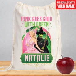 60% OFF: Pink Goes Good Custom 36cm Drawstring Backpack